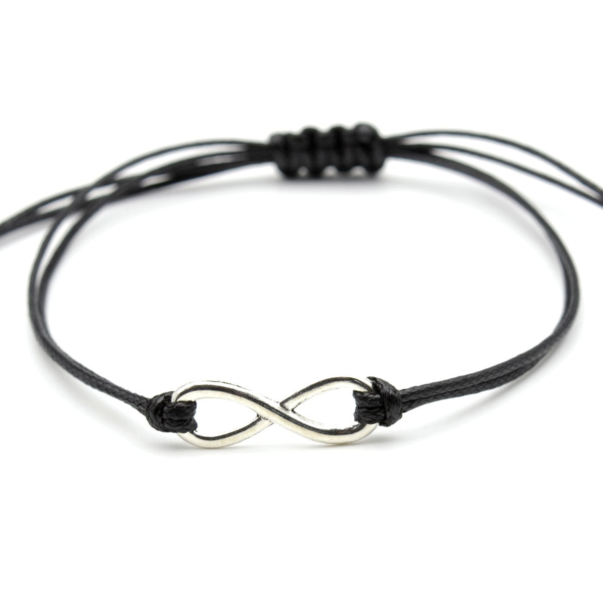 Sun & Moon Touch Bracelets with Milan Rope(Black+Black)
