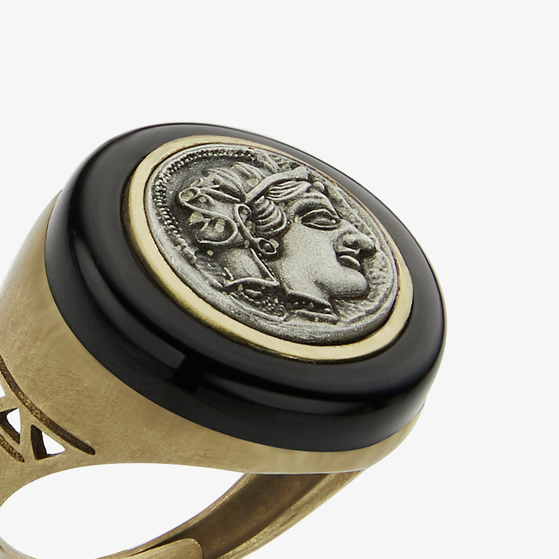 Totwoo MEET Athena Greek Coin Smart Ring